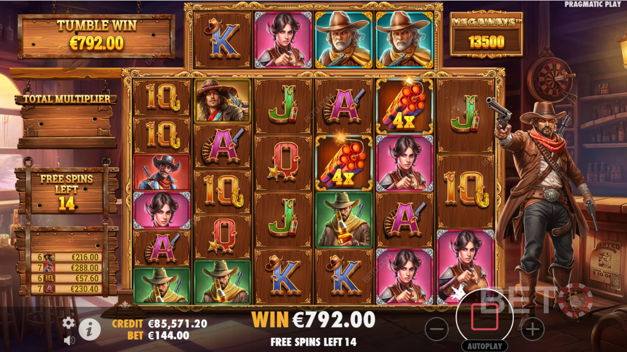 ลุ้นรับรางวัล 5,000 เท่าของเงินเดิมพันของคุณในเกมสล็อตออนไลน์ Bandit Megaways!