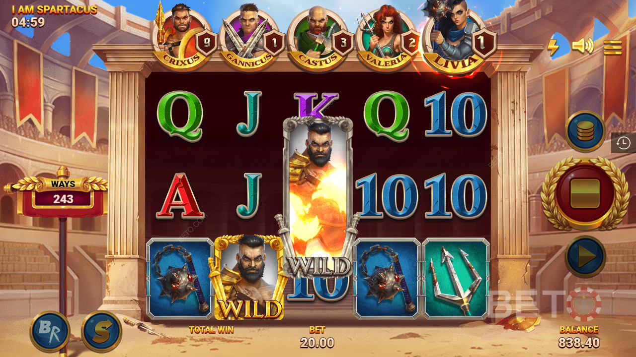 รีวิว I Am Spartacus โดย BETO Slots