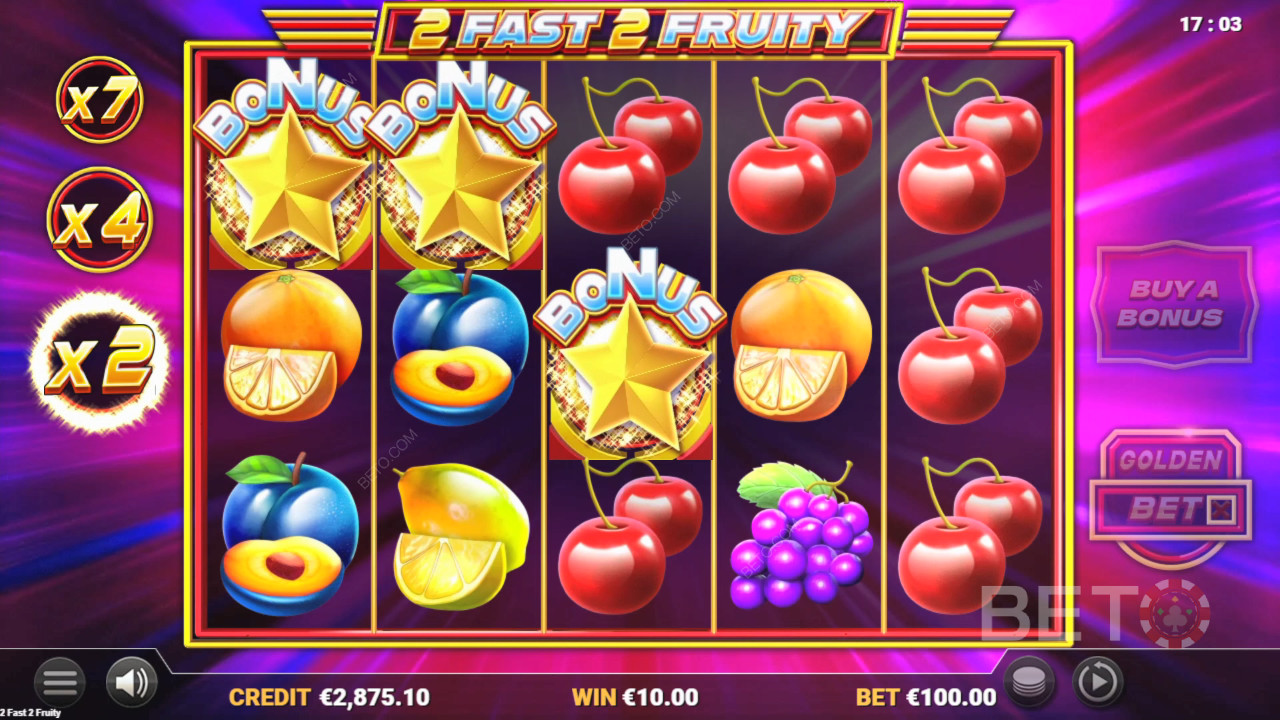 รีวิวเกม 2 Fast 2 Fruity จาก BETO Slots