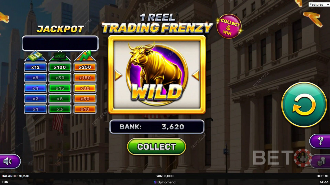 1 Reel - รีวิว Trading Frenzy โดย BETO Slots