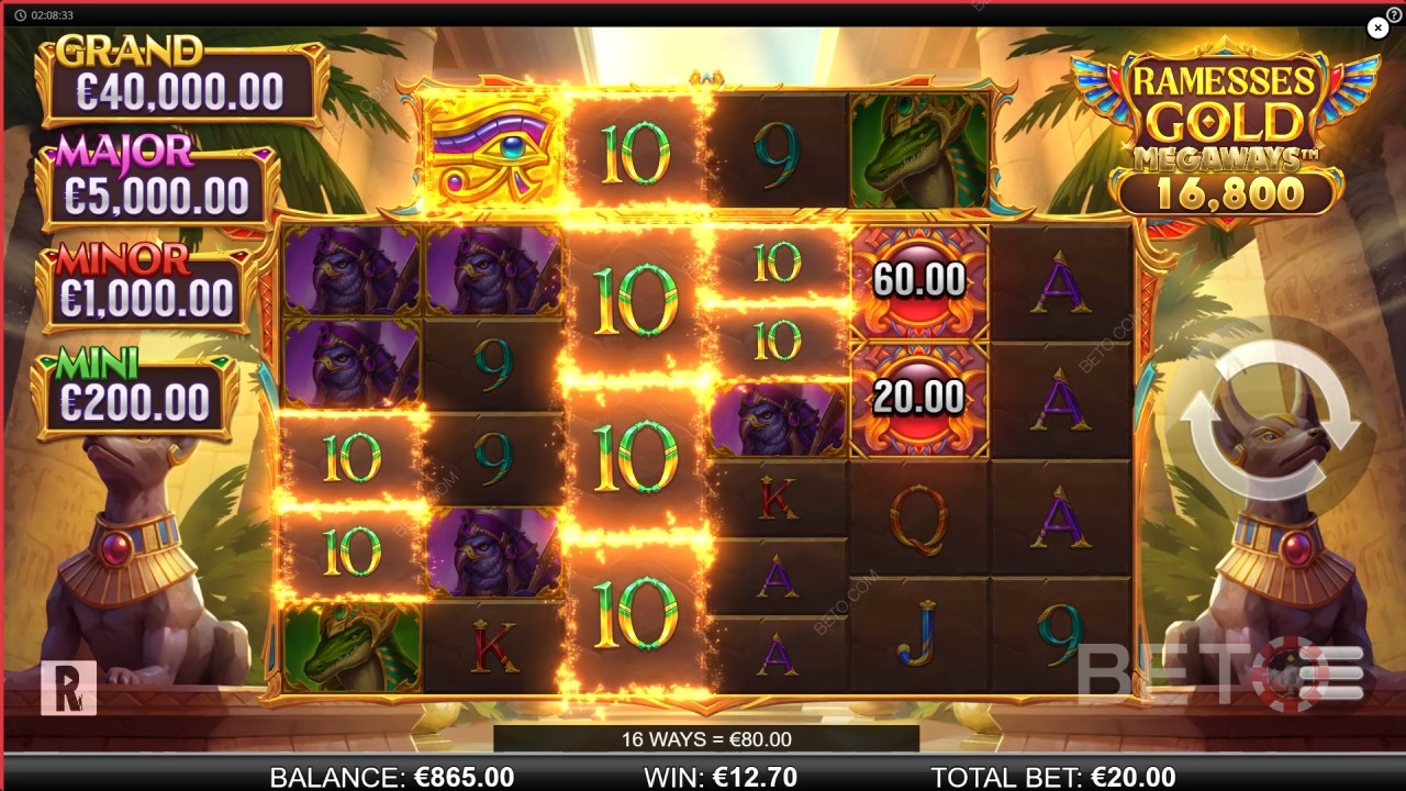 วิธีเล่น Ramesses Gold Megaways ของ Reel Play