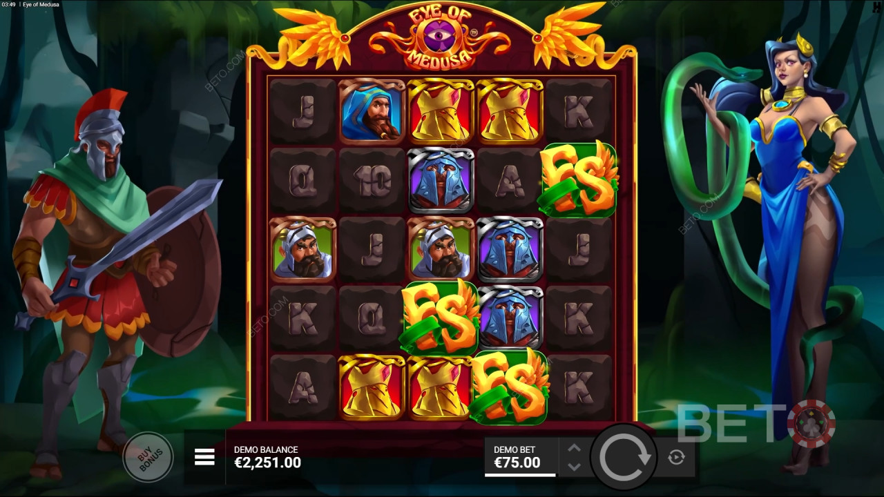 รีวิวเกม Eye of Medusa โดย BETO Slots