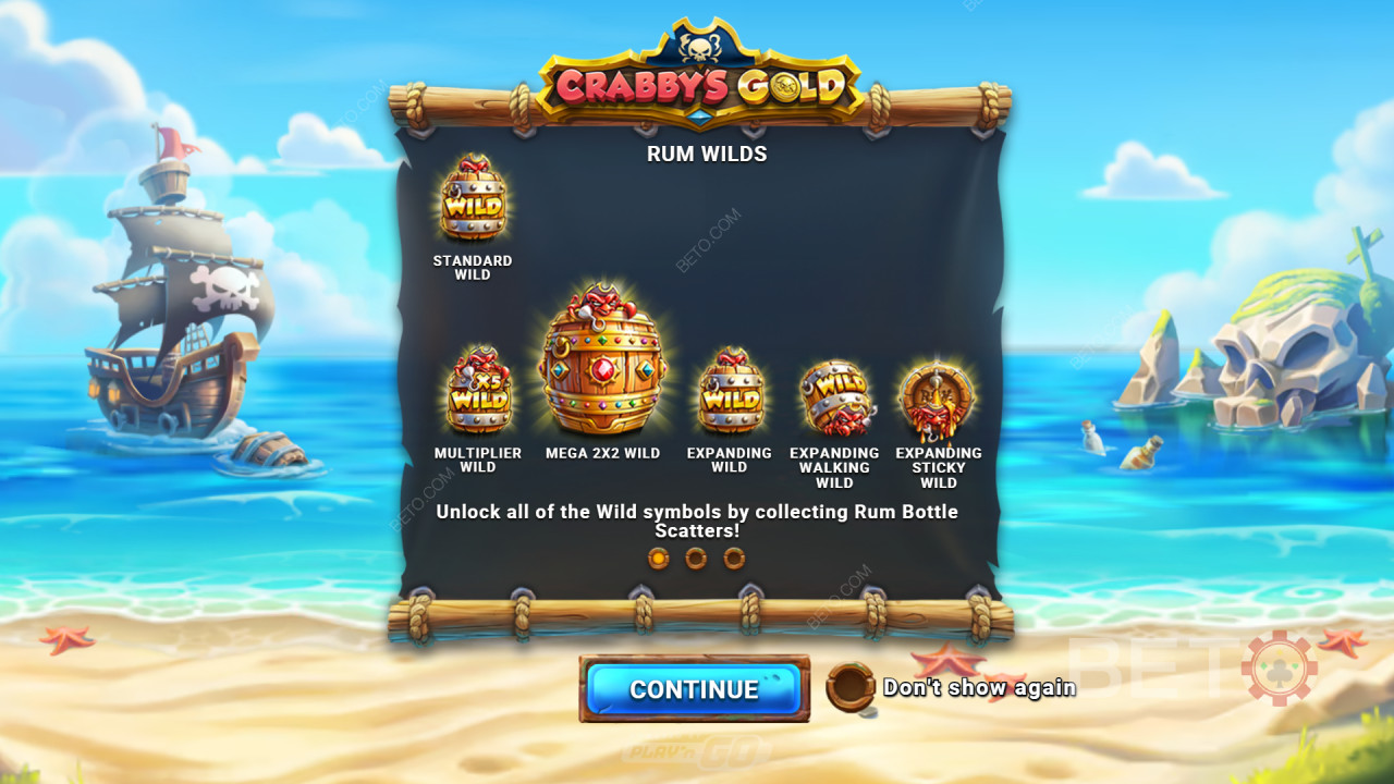 คำอธิบายคุณสมบัติพิเศษเพิ่มเติมในเกม Crabby