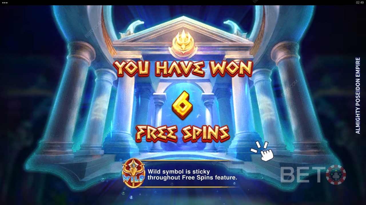 คำอธิบายคุณสมบัติพิเศษเพิ่มเติมในเกม Almighty Poseidon Empire จาก Microgaming