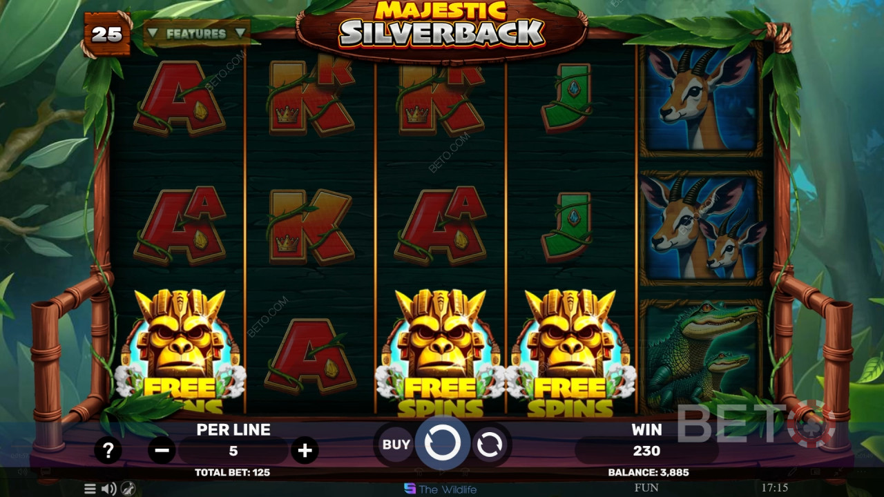 รีวิว Majestic Silverback โดย BETO Slots
