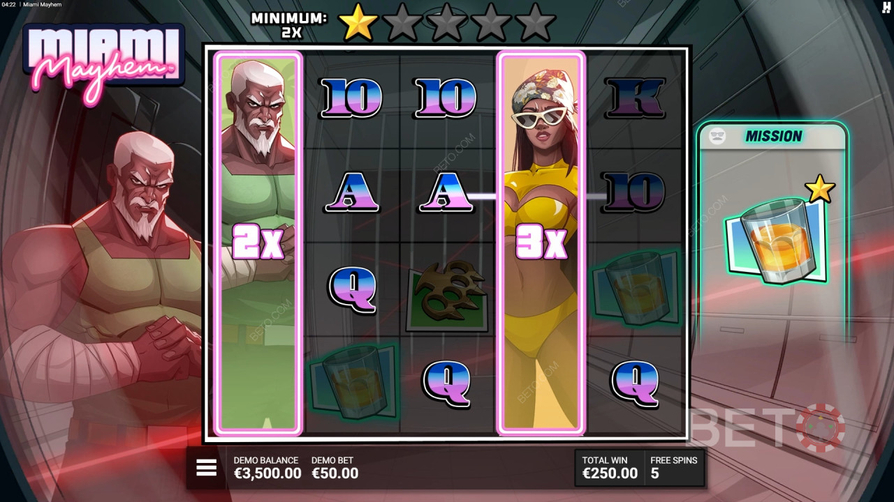 ธีมและการออกแบบ: Neon Crime Caper