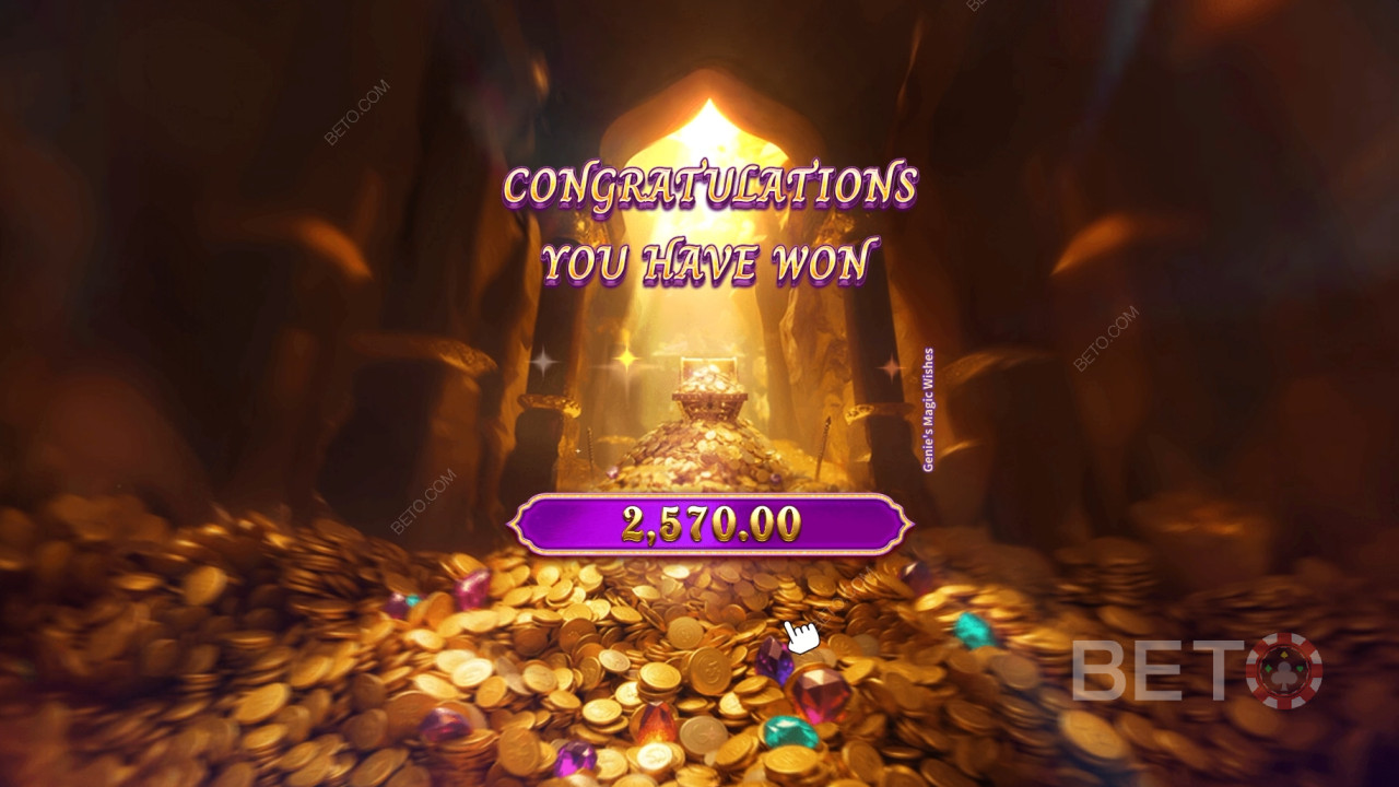 ลุ้นรับรางวัล 5,000 เท่าของเงินเดิมพันของคุณในเกมสล็อต Genie