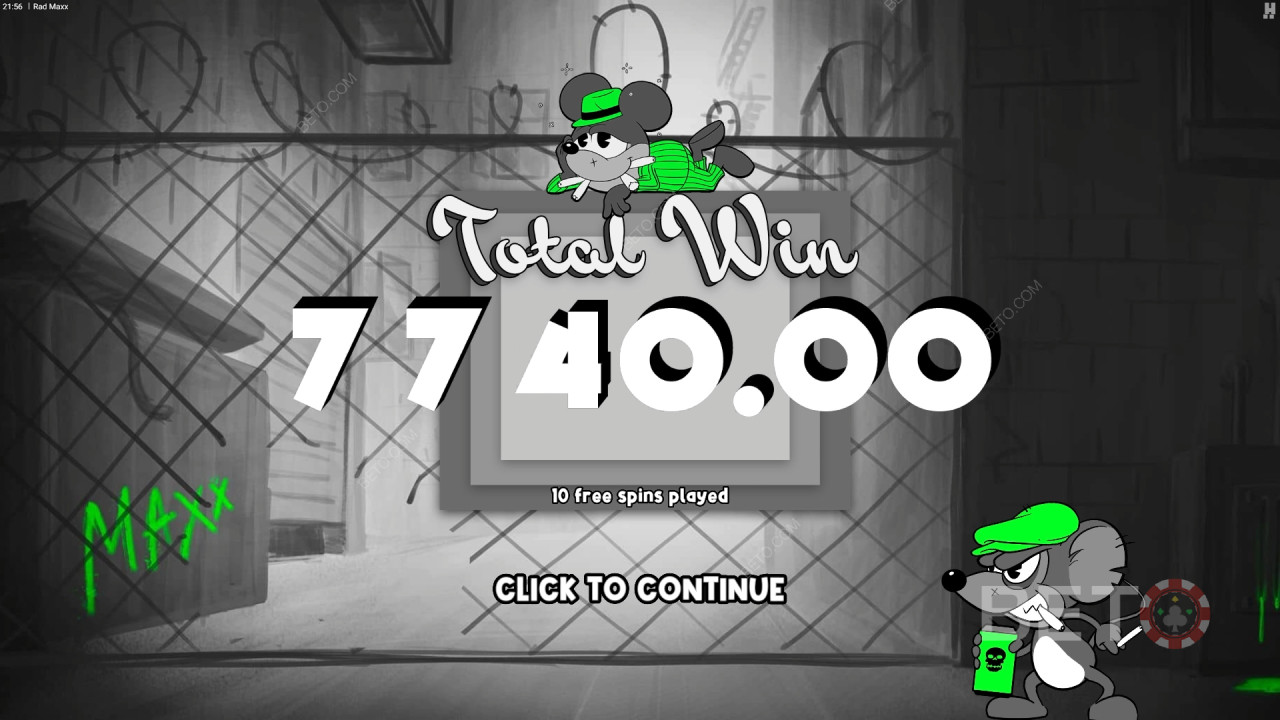 ชนะรางวัล 12,500 เท่าของเงินเดิมพันของคุณในเกมสล็อตออนไลน์ Rad Maxx!