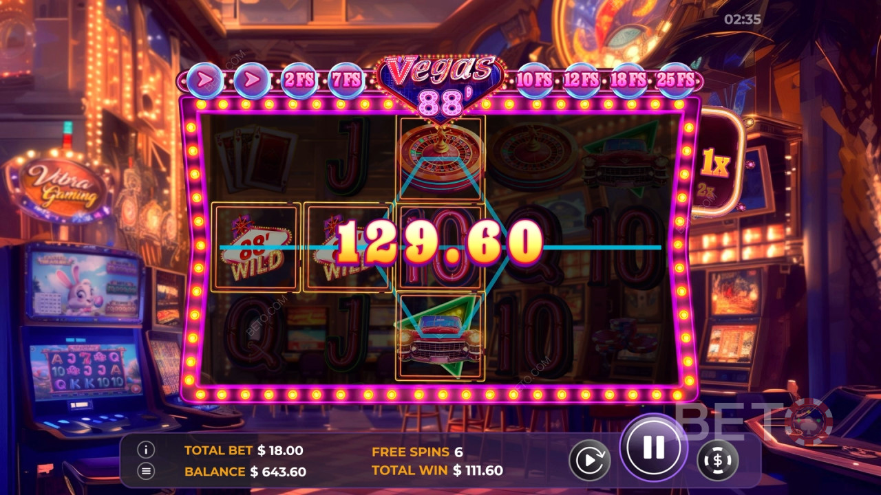 วิธีเล่นเกม Vegas 88 ของ Vibra Gaming