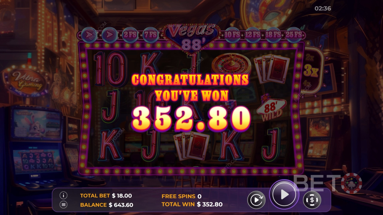 รีวิวเกม Vegas 88 โดย BETO Slots
