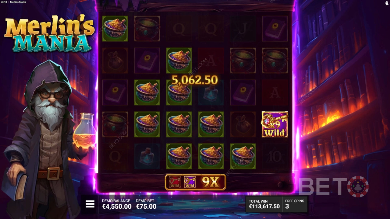 คำอธิบายฟีเจอร์พิเศษในเกม Merlin