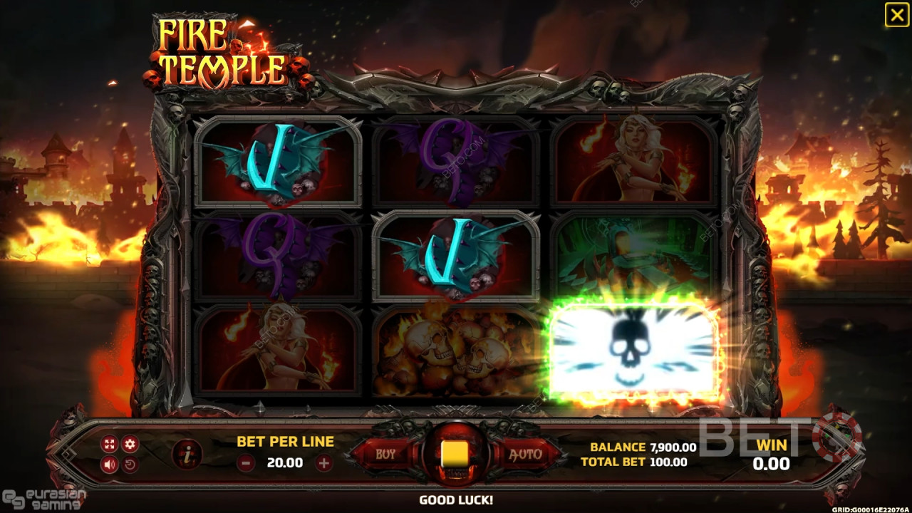วิธีเล่นเกม Fire Temple ของ Eurasian Gaming