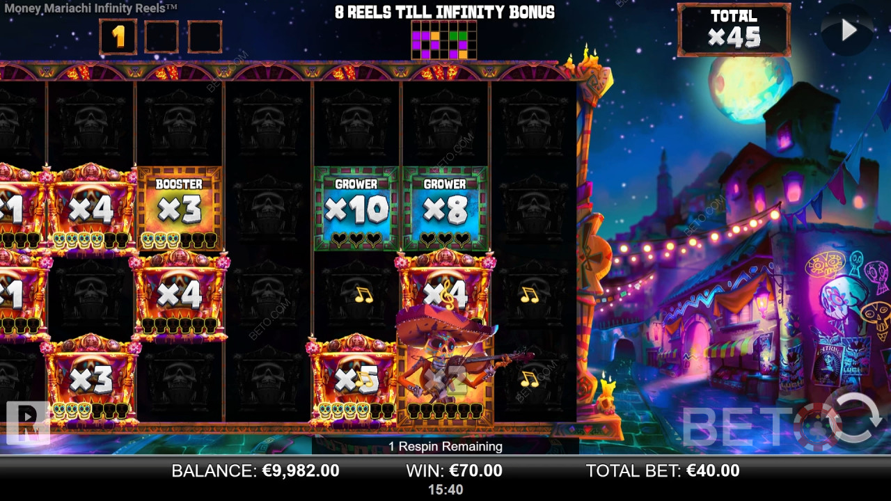 วิธีเล่นเกม Money Mariachi Fiesta Infinity Reels ของ Reel Play