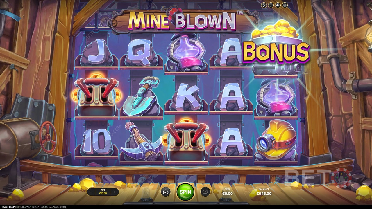 รีวิวเกม Mine Blown โดย BETO Slots