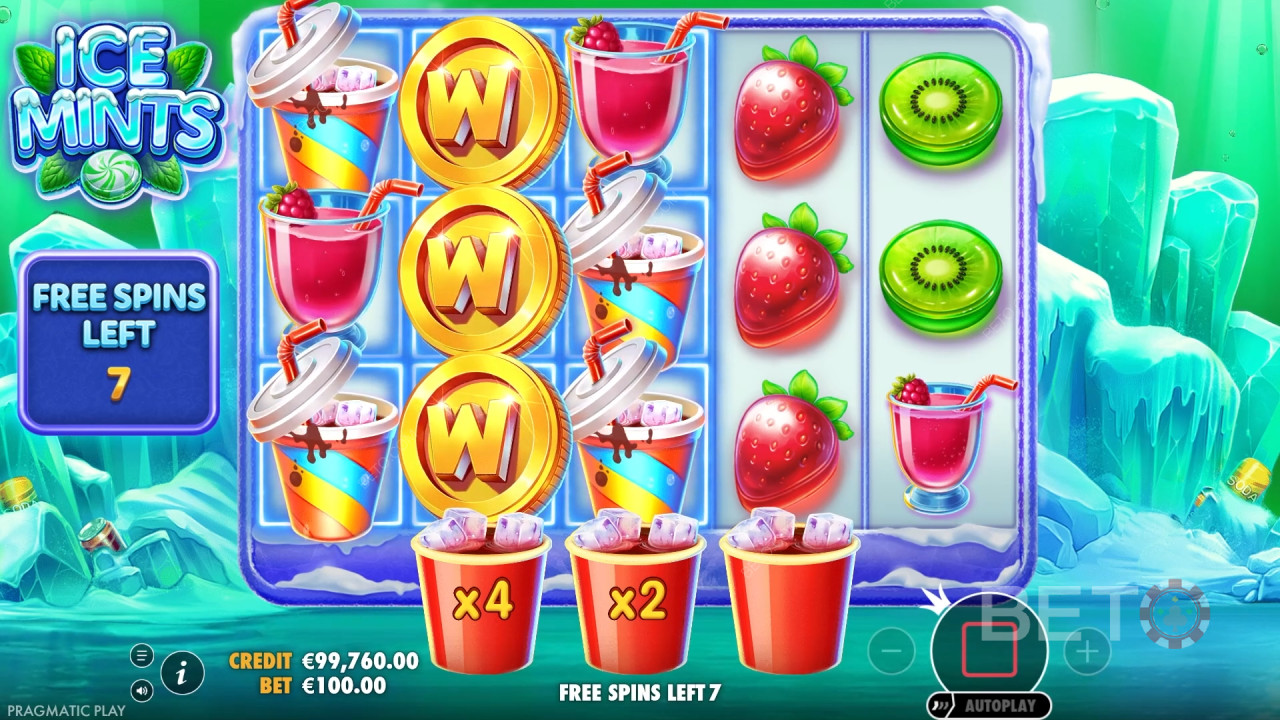 คำอธิบายคุณสมบัติพิเศษเพิ่มเติมใน Ice Mints โดย Pragmatic Play