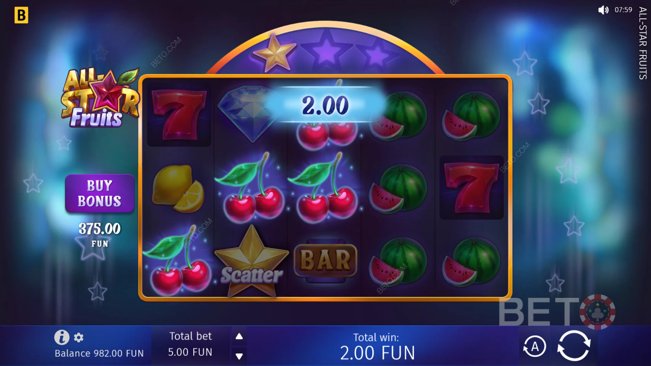 วิธีเล่นเกม All-Star Fruits ของ BGAMING