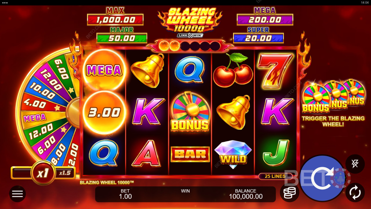 วิธีเล่นเกม Blazing Wheel 10000 ของ Nailed It! Games