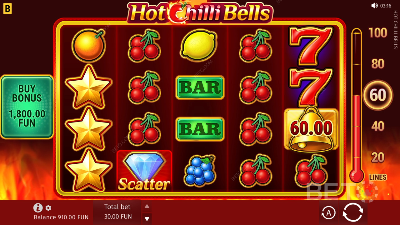 วิธีเล่นเกม Hot Chilli Bells ของ BGaming