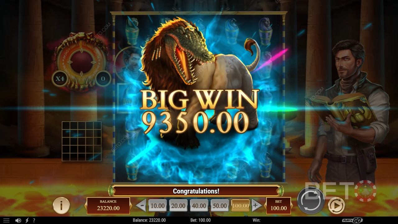 ชนะรางวัล 5,000 เท่าของเงินเดิมพันของคุณในเกมสล็อต Rich Wilde and the Tome of Dead!