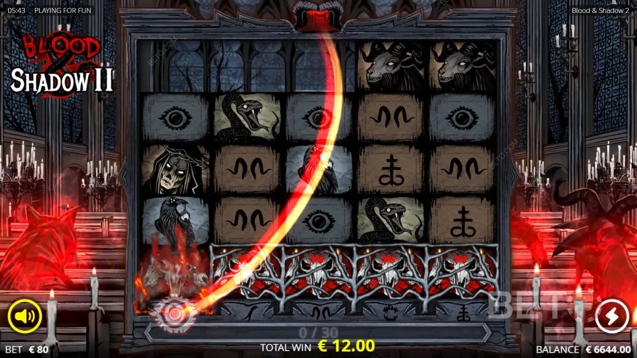 วิธีเล่นเกม Blood & Shadow 2 ของ Nolimit City