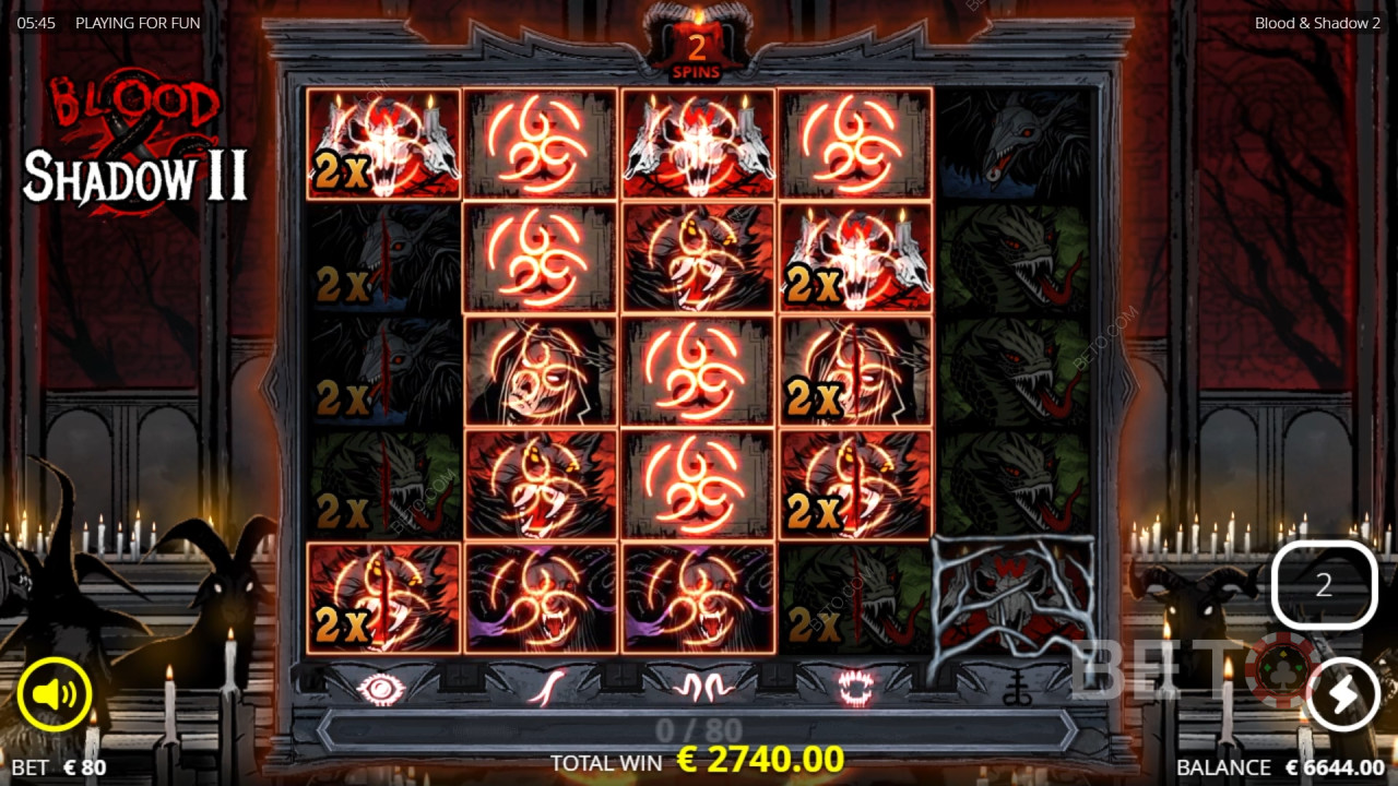 รีวิวเกม Blood & Shadow 2 โดย BETO Slots