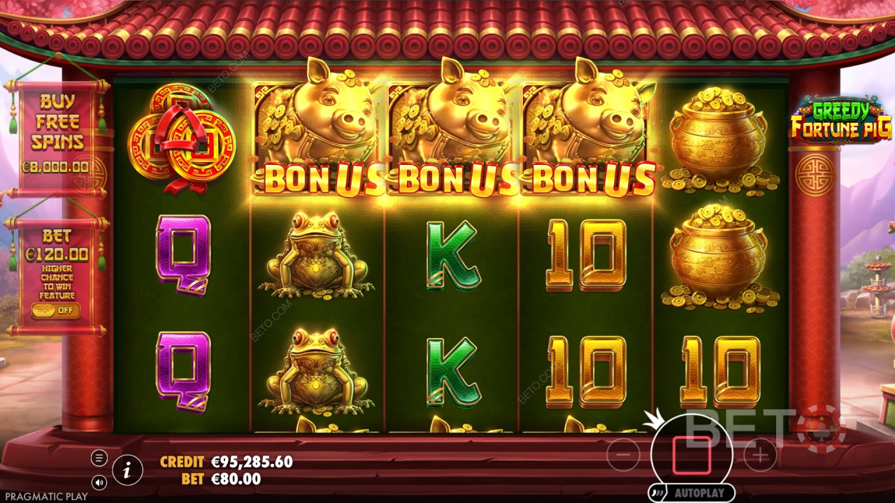 รีวิวเกมสล็อต Greedy Fortune Pig โดย BETO Slots