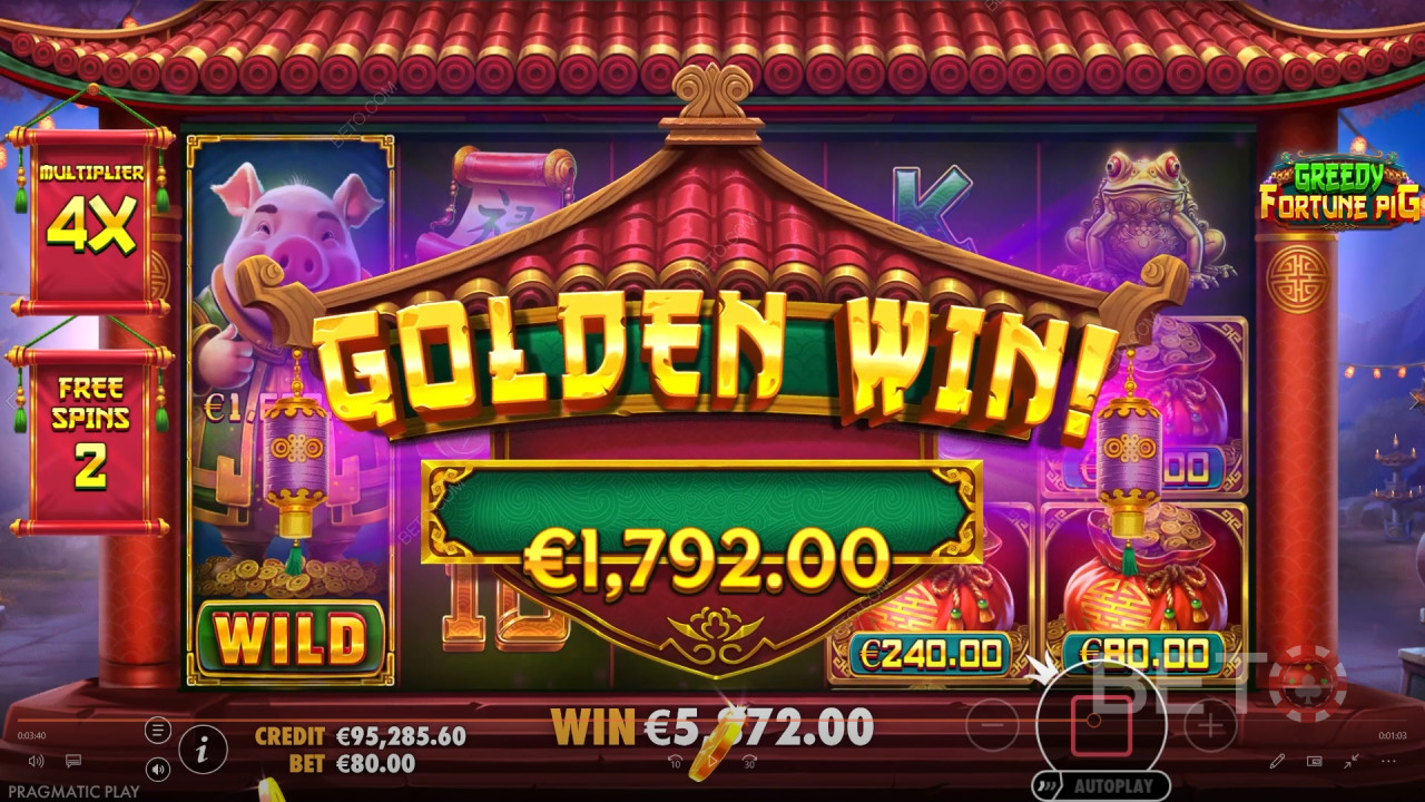 คำอธิบายคุณสมบัติพิเศษเพิ่มเติมในเกม Greedy Fortune Pig จาก Pragmatic Play