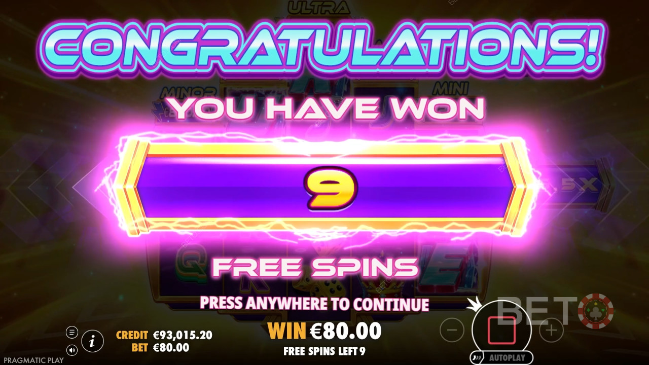 คำอธิบายคุณสมบัติเพิ่มเติมในเกม Cash Surge จาก Pragmatic Play