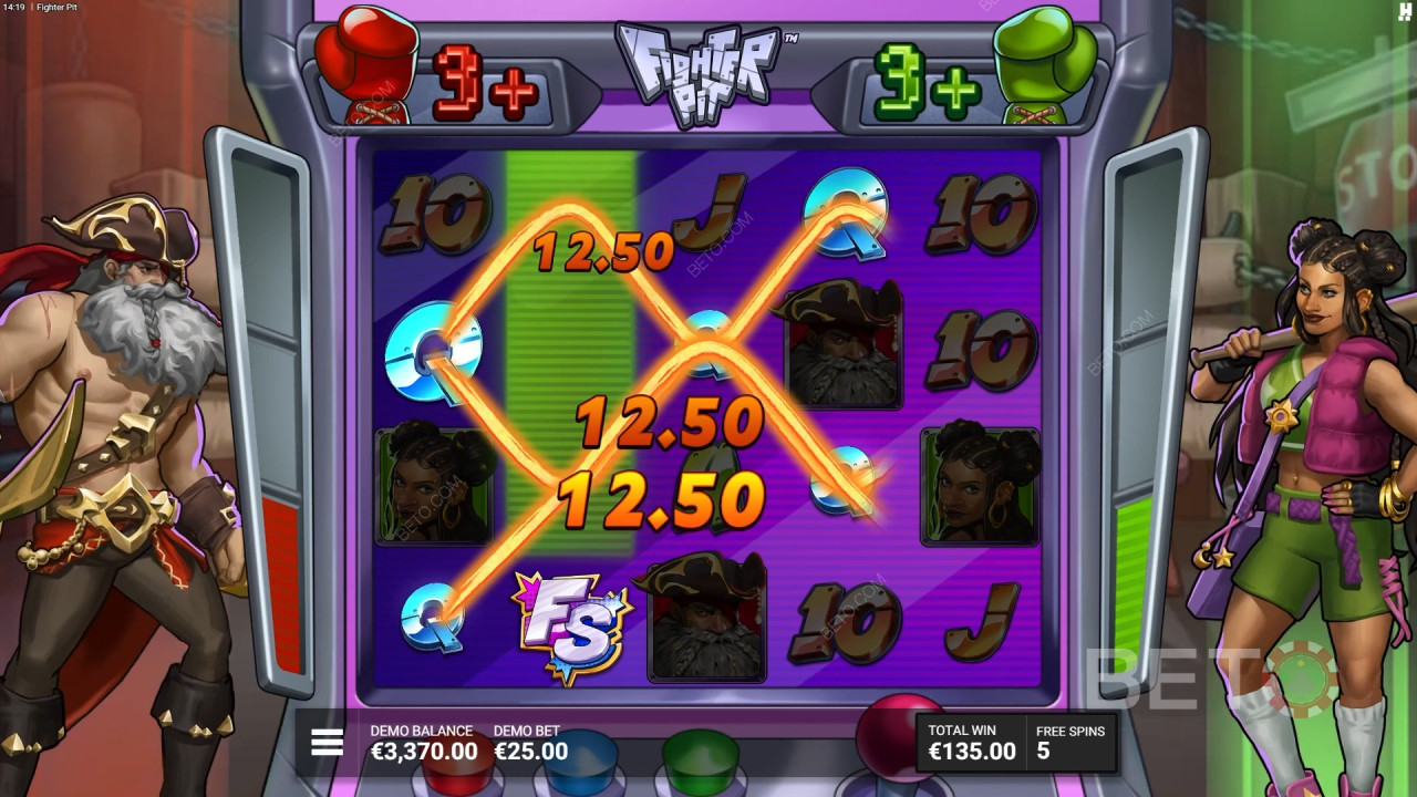 วิธีเล่นเกม Fighter Pit ของ Hacksaw Gaming