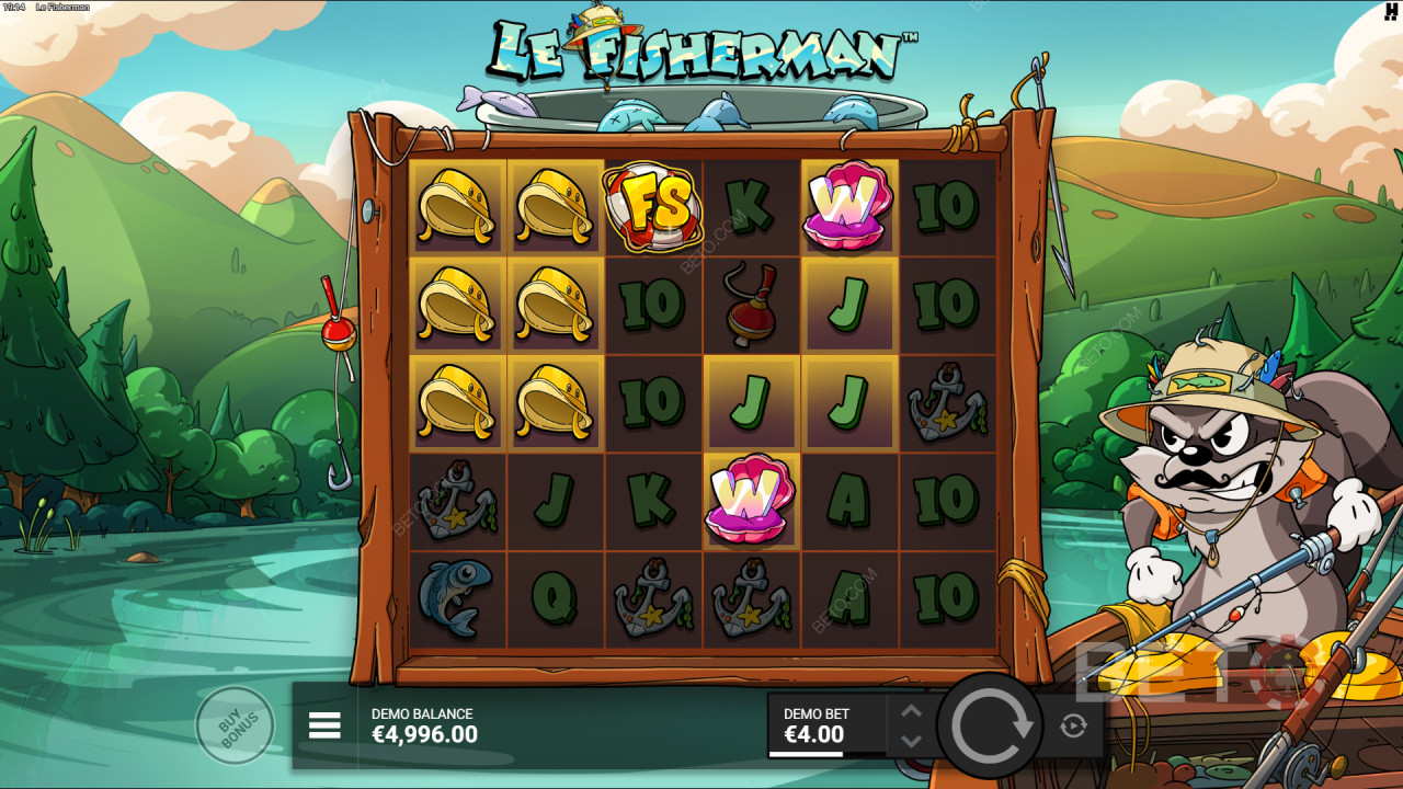 คำอธิบายฟีเจอร์พิเศษในเกม Le Fisherman จาก Hacksaw Gaming