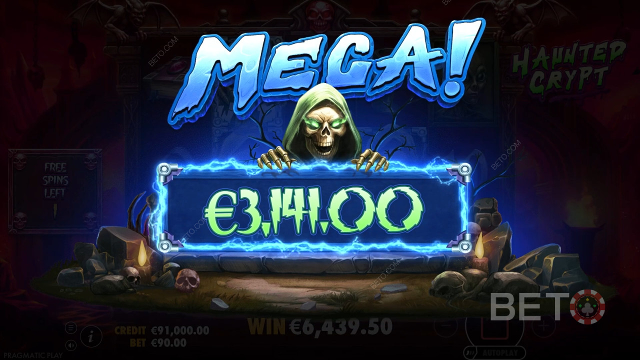 รีวิวเกม Haunted Crypt โดย BETO Slots