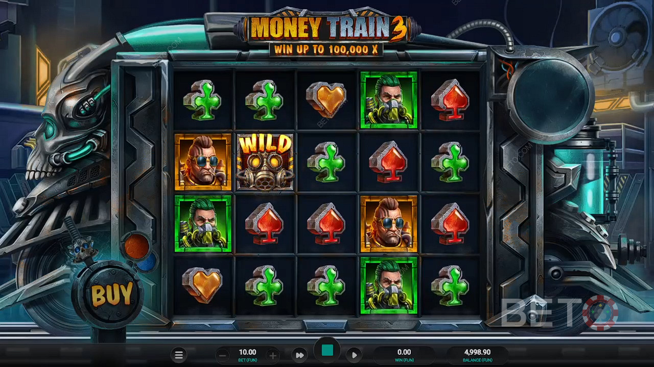 ขึ้นรถไฟ Money Train และรับรางวัลใหญ่ในสล็อตออนไลน์ Money Train 3