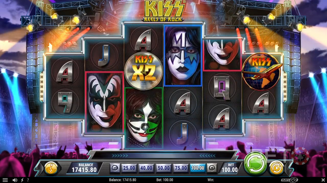 รีวิว KISS Reels of Rock โดย BETO Slots