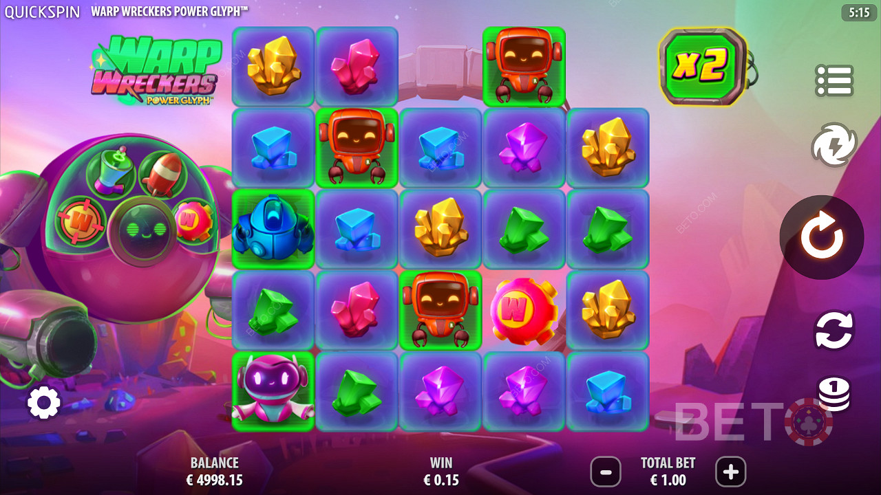 Warp Wreckers Power Glyph เล่นฟรี