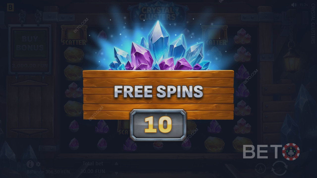 วิธีการเล่นเกม Crystal Clusters ของ BGaming