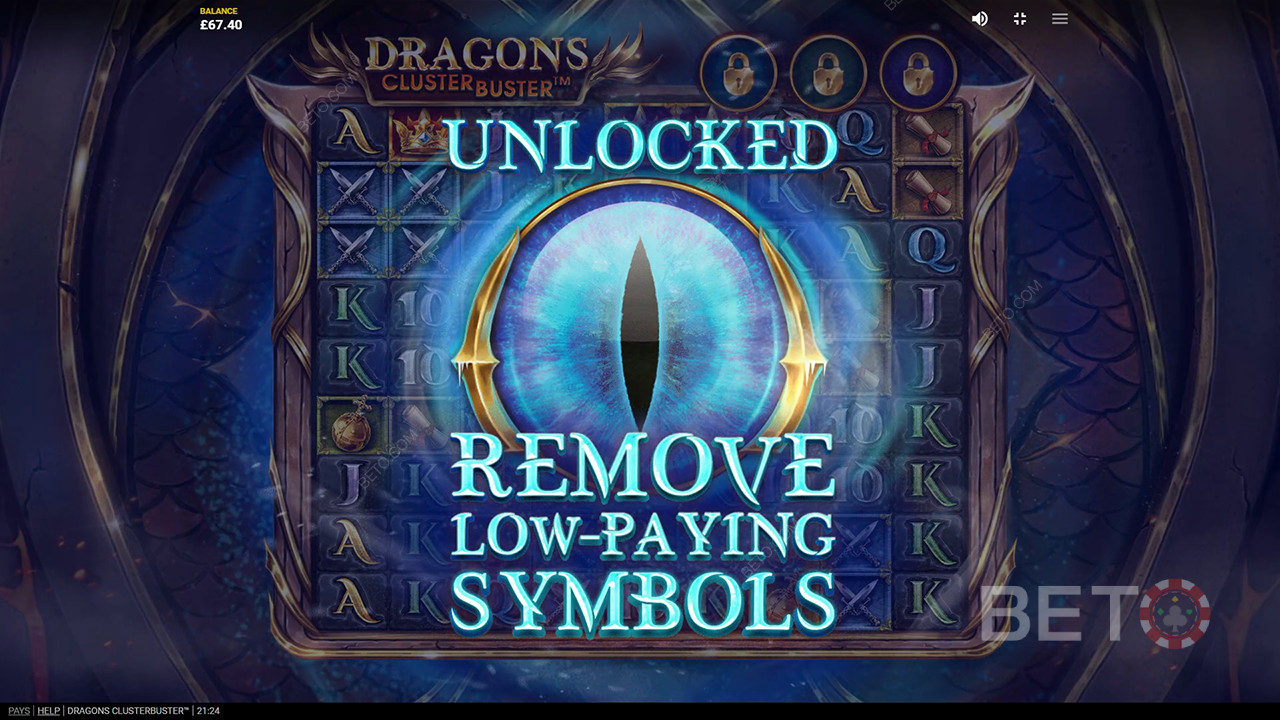 ชนะ 7,777x ของการเดิมพันของคุณในสล็อตแมชชีน Dragons Clusterbuster!