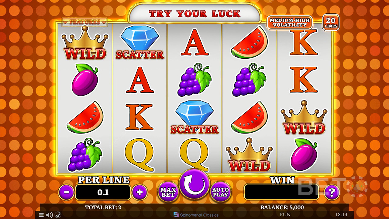 เลือกรีวิวผลไม้โดย BETO Slots