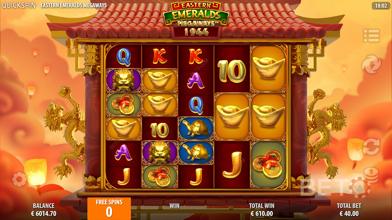 Eastern Emeralds Megaways เล่นฟรี