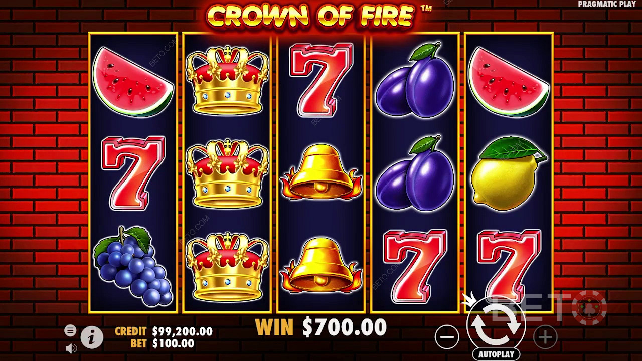 รีวิว Crown of Fire โดย BETO Slots