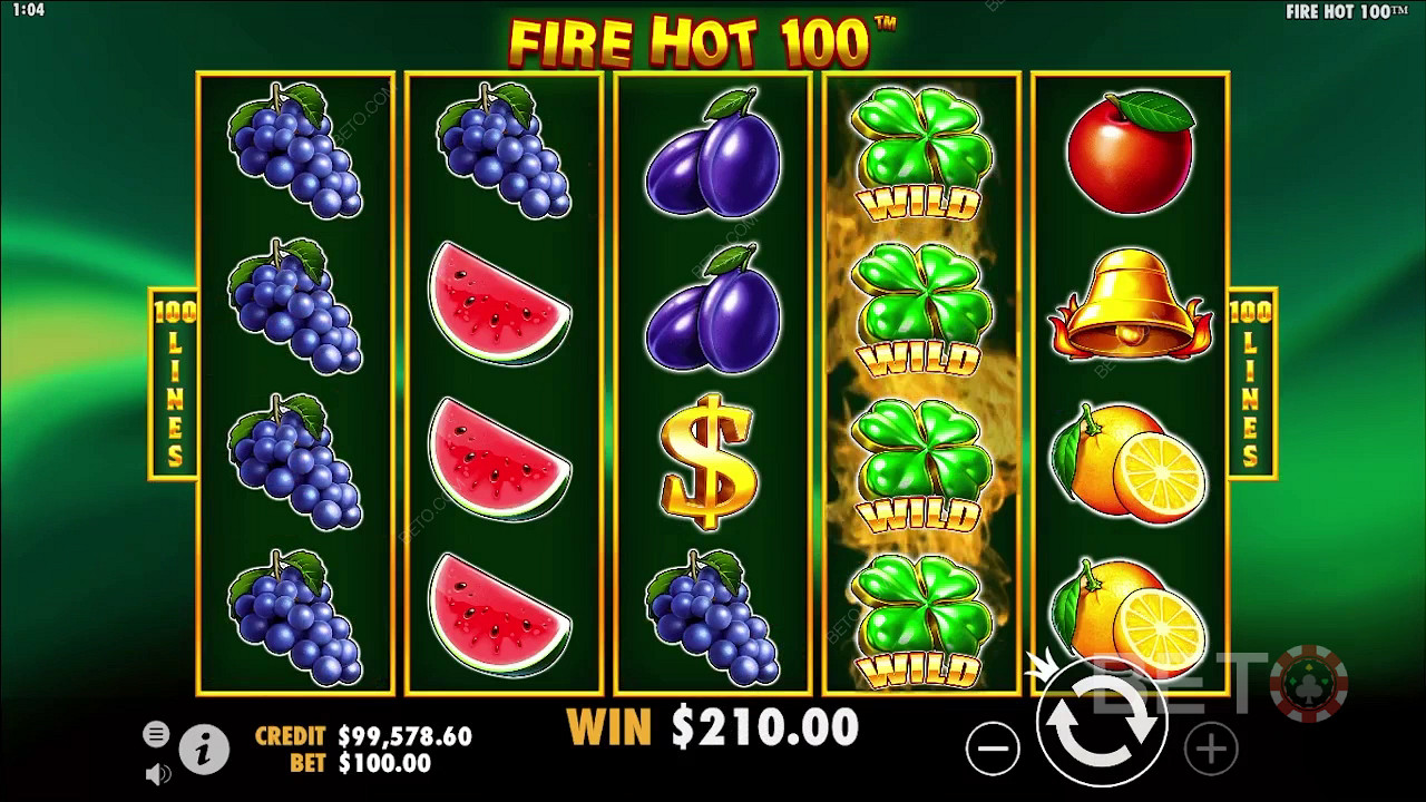 รีวิว Fire Hot 100 โดย BETO Slots