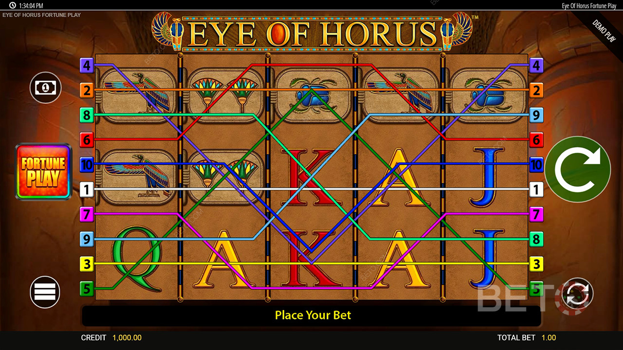 วิธีเล่น Eye of Horus Fortune ของ Blueprint