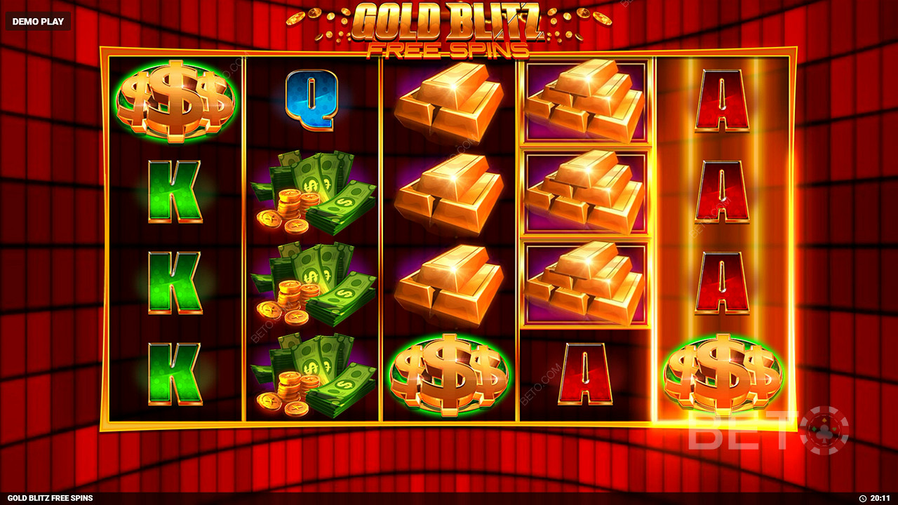 Gold Blitz Free Spins เล่นฟรี