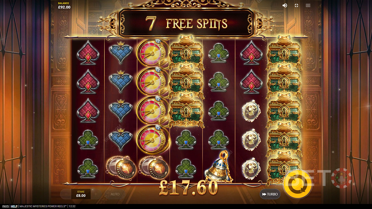 รีวิว Majestic Mysteries Power Reels โดย BETO Slots