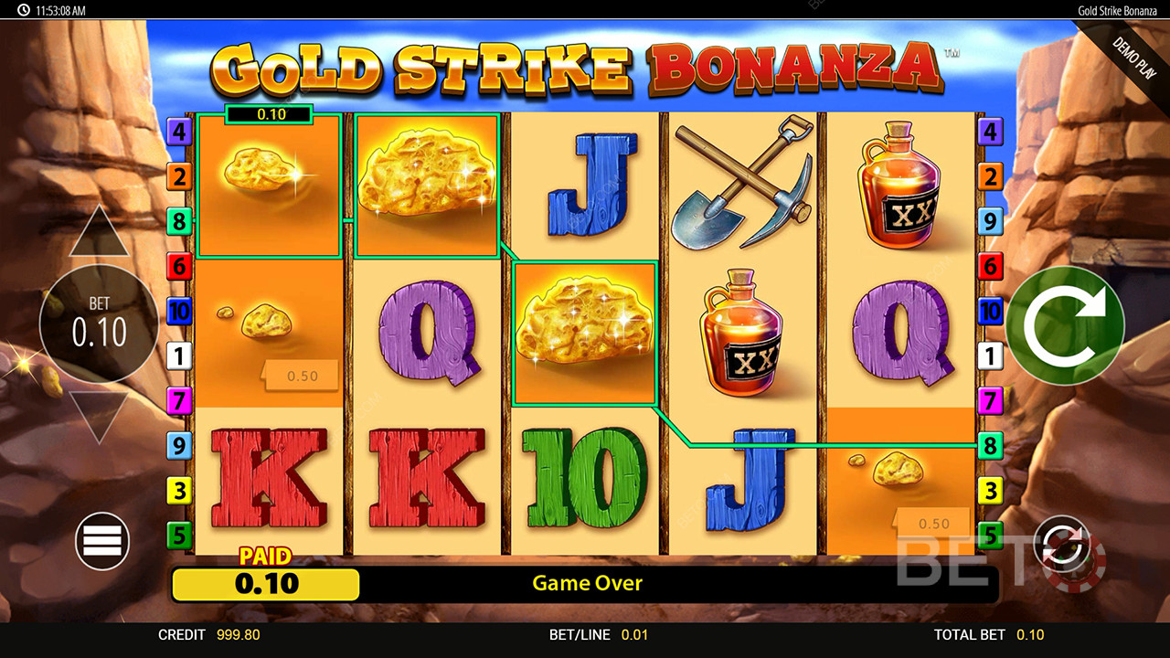 วิธีเล่นเกม Gold Strike Bonanza Fortune ของ Blueprint