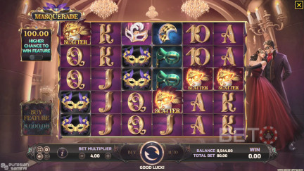 สล็อต Masquerade (Eurasian Gaming) - เล่นฟรีและรีวิว (2025)