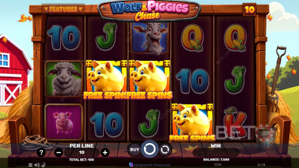 สล็อต Wolf & Piggies Chase - เล่นฟรีและรีวิว (2026)
