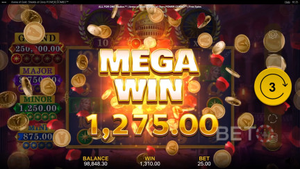 สล็อต Arena of Gold: Shields of Glory Power Combo - เล่นฟรีและรีวิว (2026)